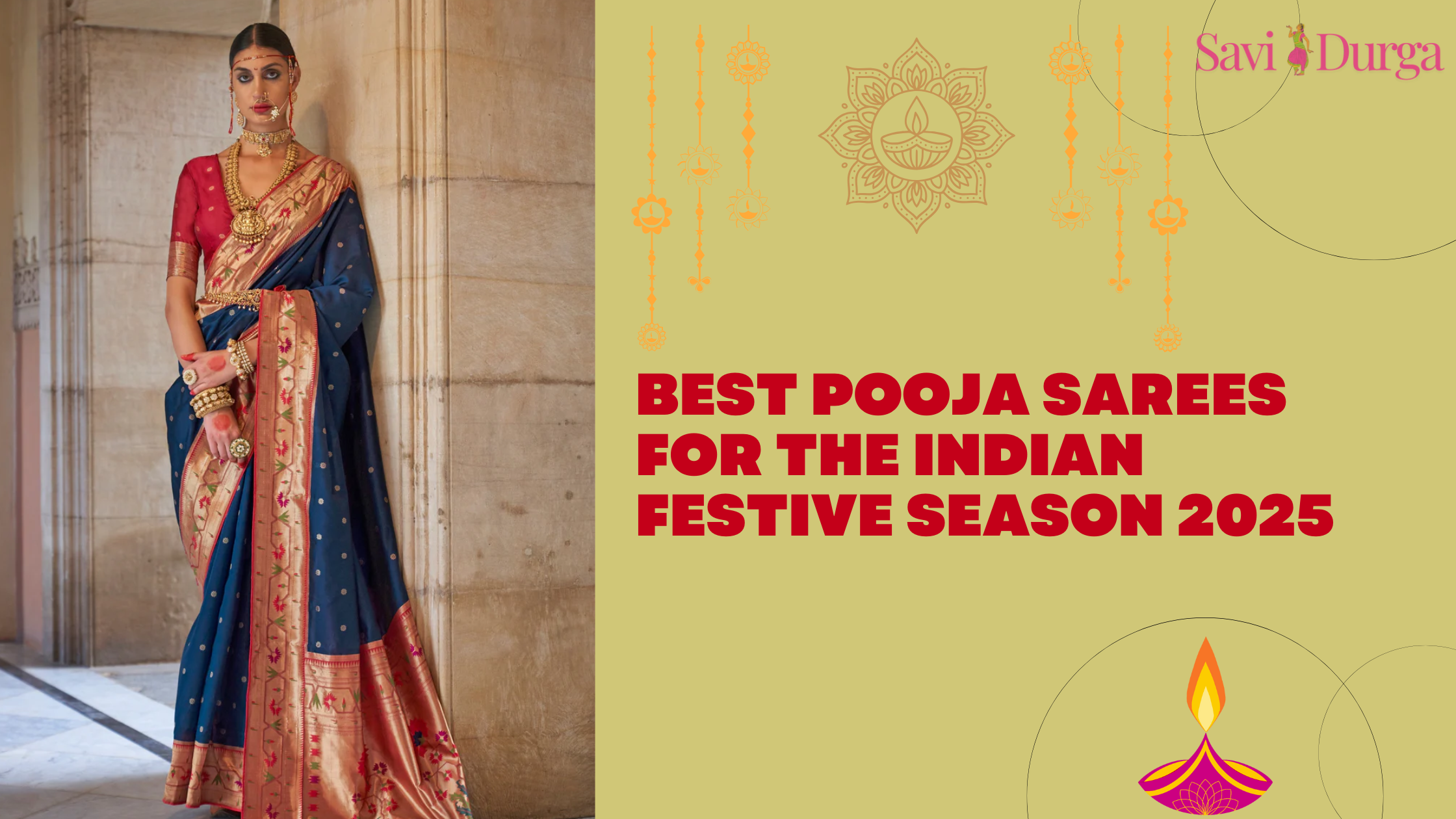 Best Pooja Sarees for the Indian Festive Season 2025