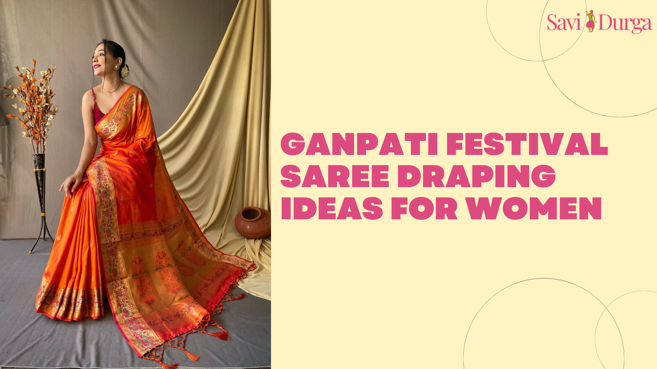 Ganpati Festival Saree Draping Ideas for Women