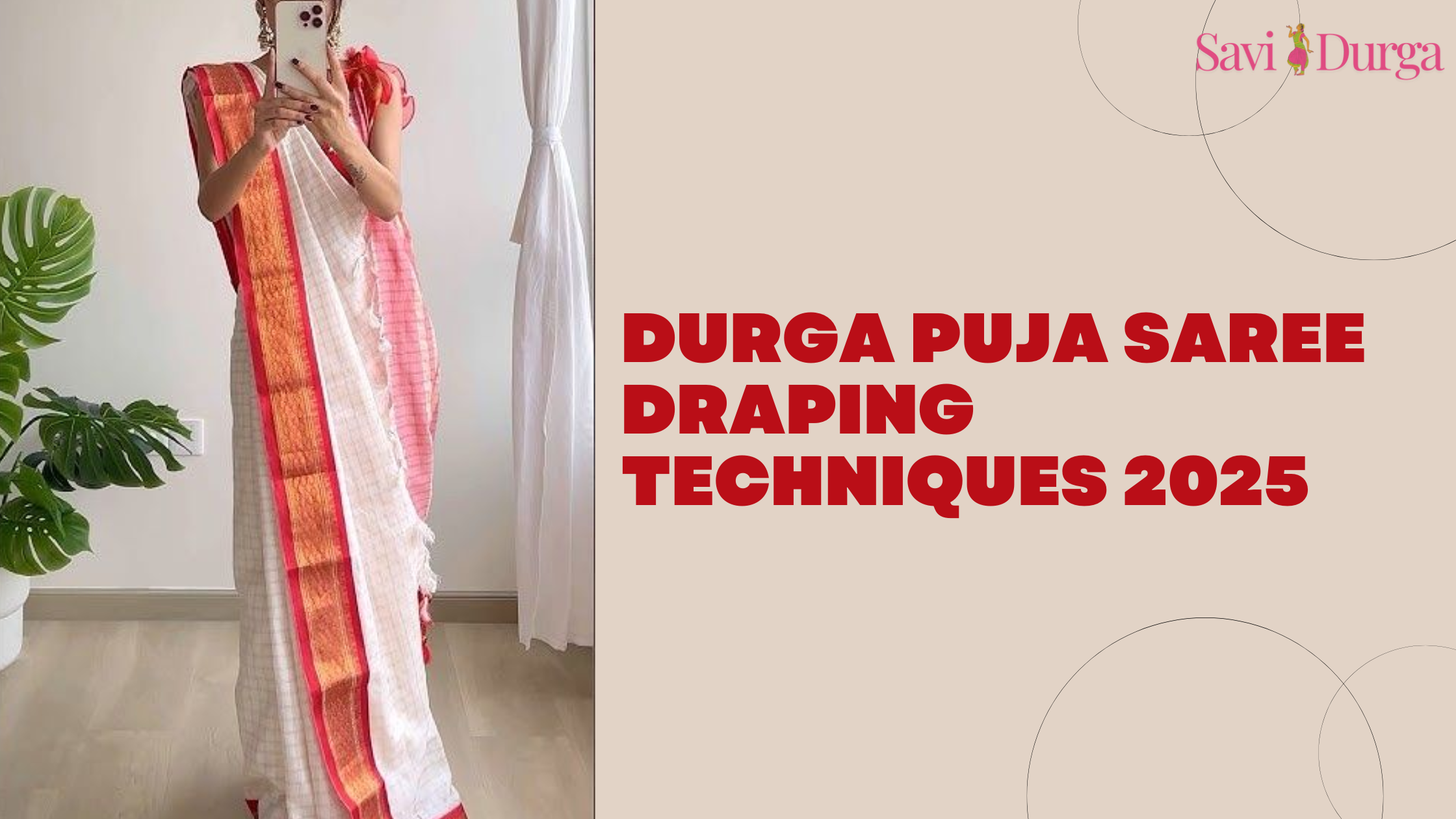 Durga Puja Saree Draping Techniques 2025