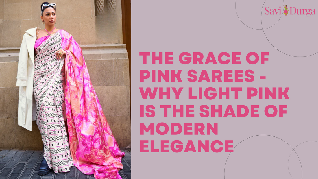 The Grace of Pink Sarees - Why Light Pink Is the Shade of Modern Elegance