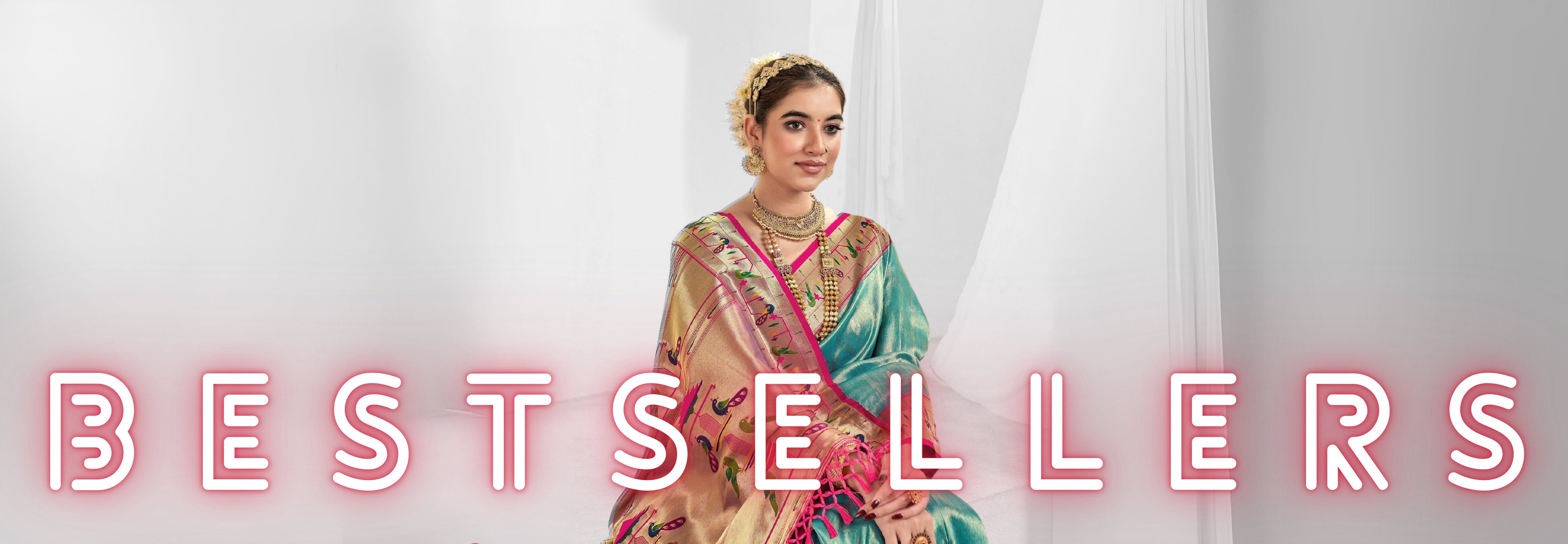 a women a purple shade banarasi saree