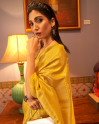 Yellow  kanjivaram saree