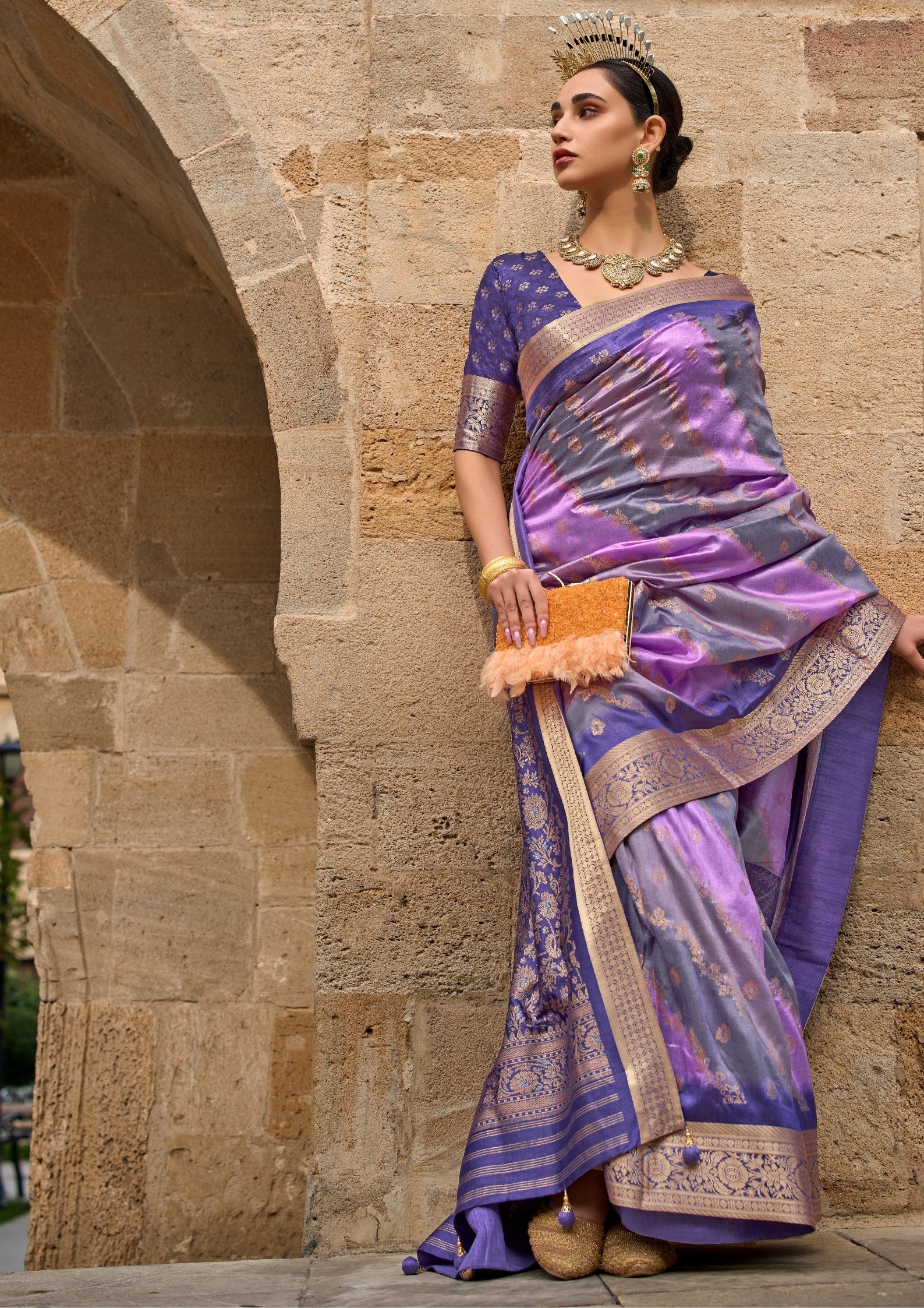 PURPLE V.P.SILK WITH AQUA FINISH