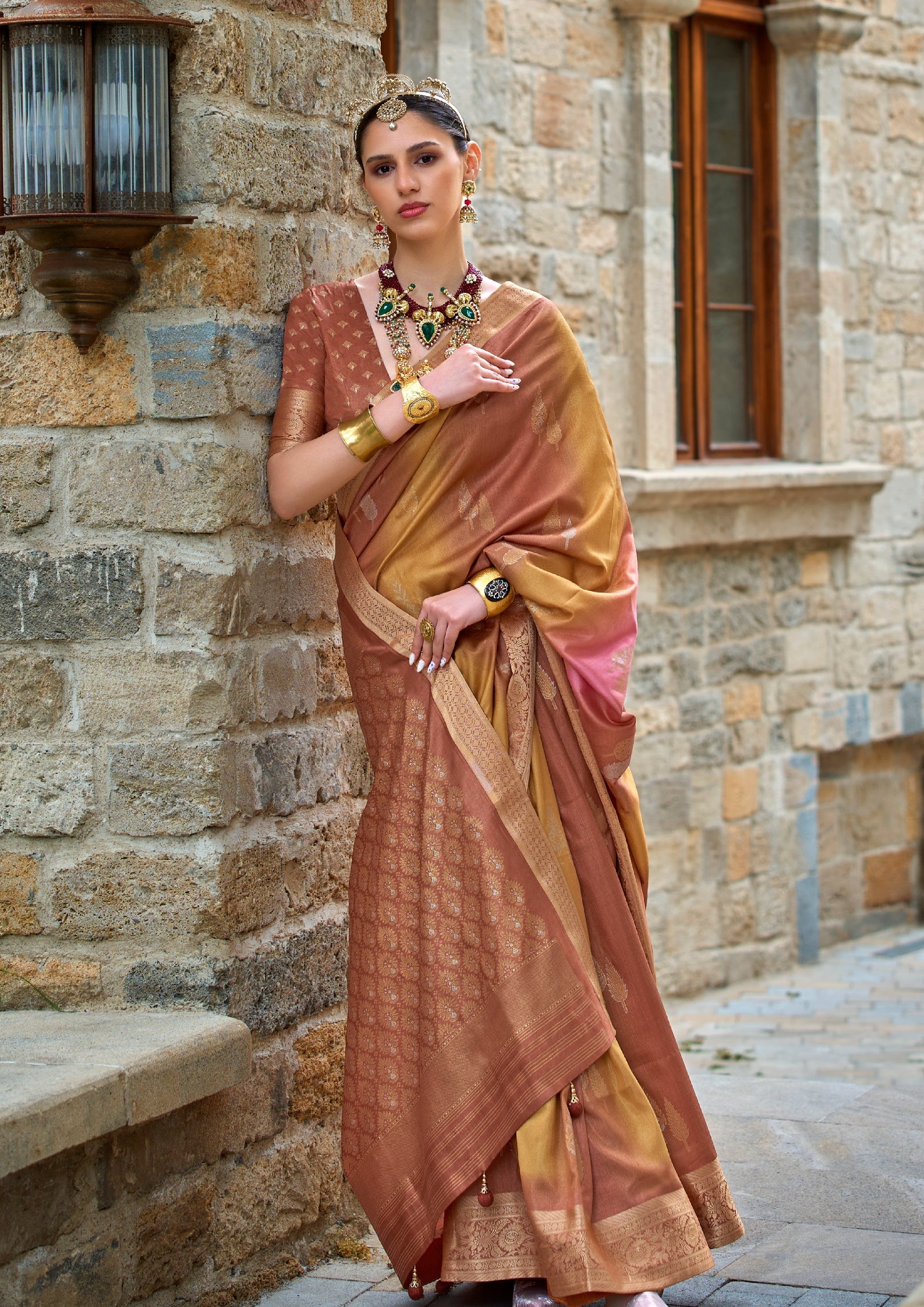 BRONZE V.P.SILK WITH AQUA FINISH