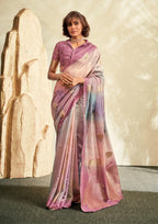 PURE HANDLOOM KHADI SILK PINK SAAREE