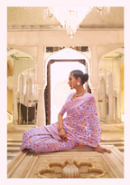 PINK KASHMIRI MODAL HANDLOOM WEAVING SILK SAREES