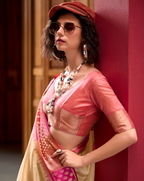 Gold  Banarasi Silk saree