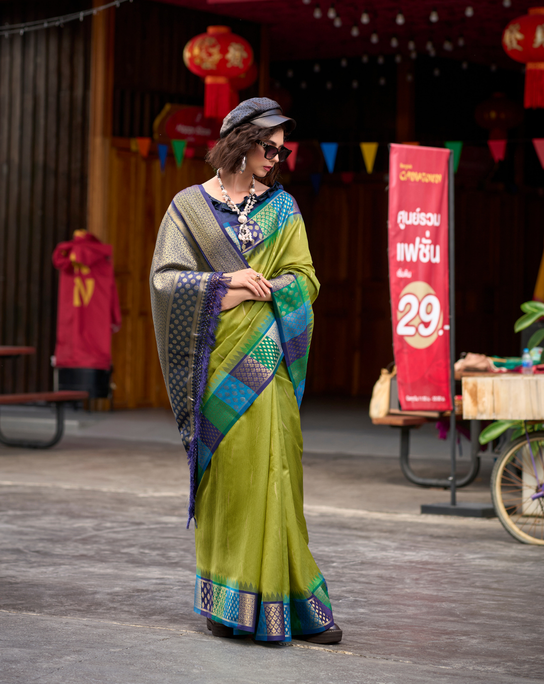 Green  Banarasi Silk saree