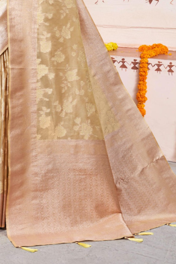 Gold Premium Silk Saree - SaviDurga