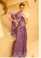 Mauve Silk Saree