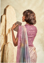 PURE HANDLOOM KHADI SILK PINK SAAREE