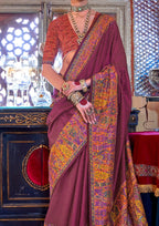 DUSTY PINK P.V SILK  WITH GLORY FINISH