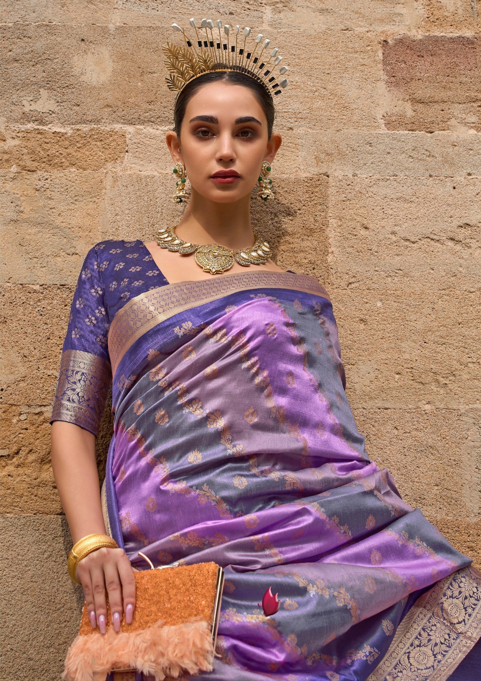 PURPLE V.P.SILK WITH AQUA FINISH