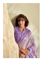 PURE HANDLOOM KHADI SILK PURPLE SAAREE