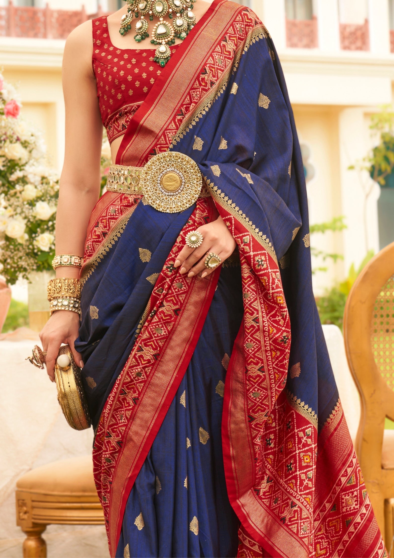Royal Blue Silk with Aqua Finish