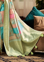 Soft Silk Multicolor Saaree With Digital Print
