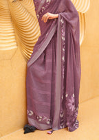 Mauve Silk Saree