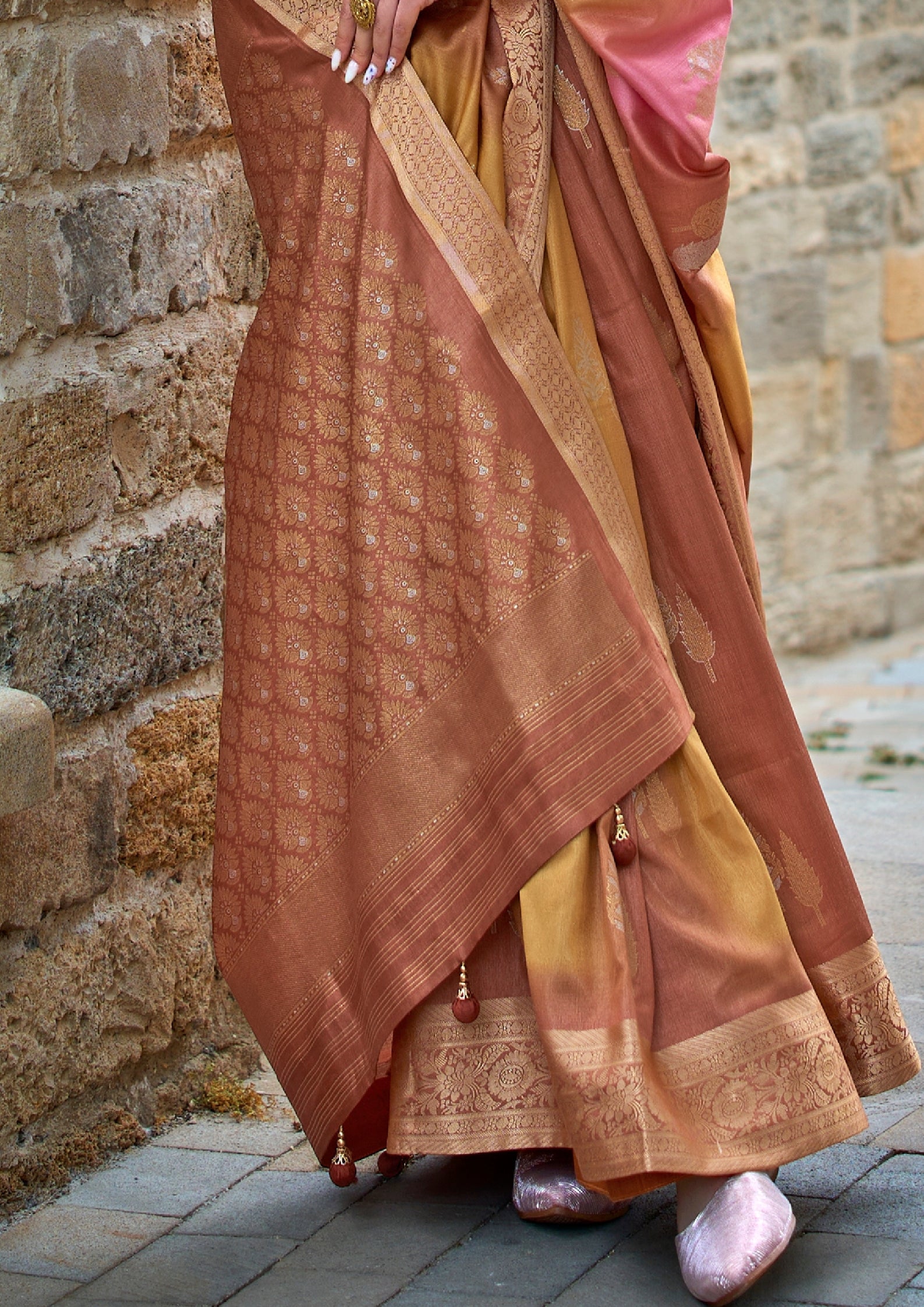 BRONZE V.P.SILK WITH AQUA FINISH