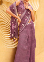 Mauve Silk Saree