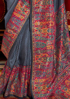 GREY P.V SILK  WITH GLORY FINISH