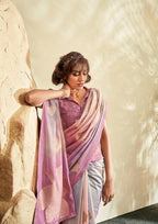 PURE HANDLOOM KHADI SILK PINK SAAREE