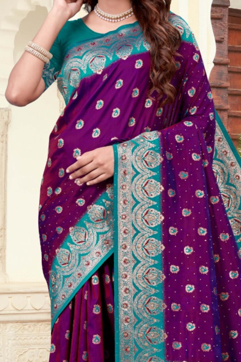 Rapier Silk Purple Saree