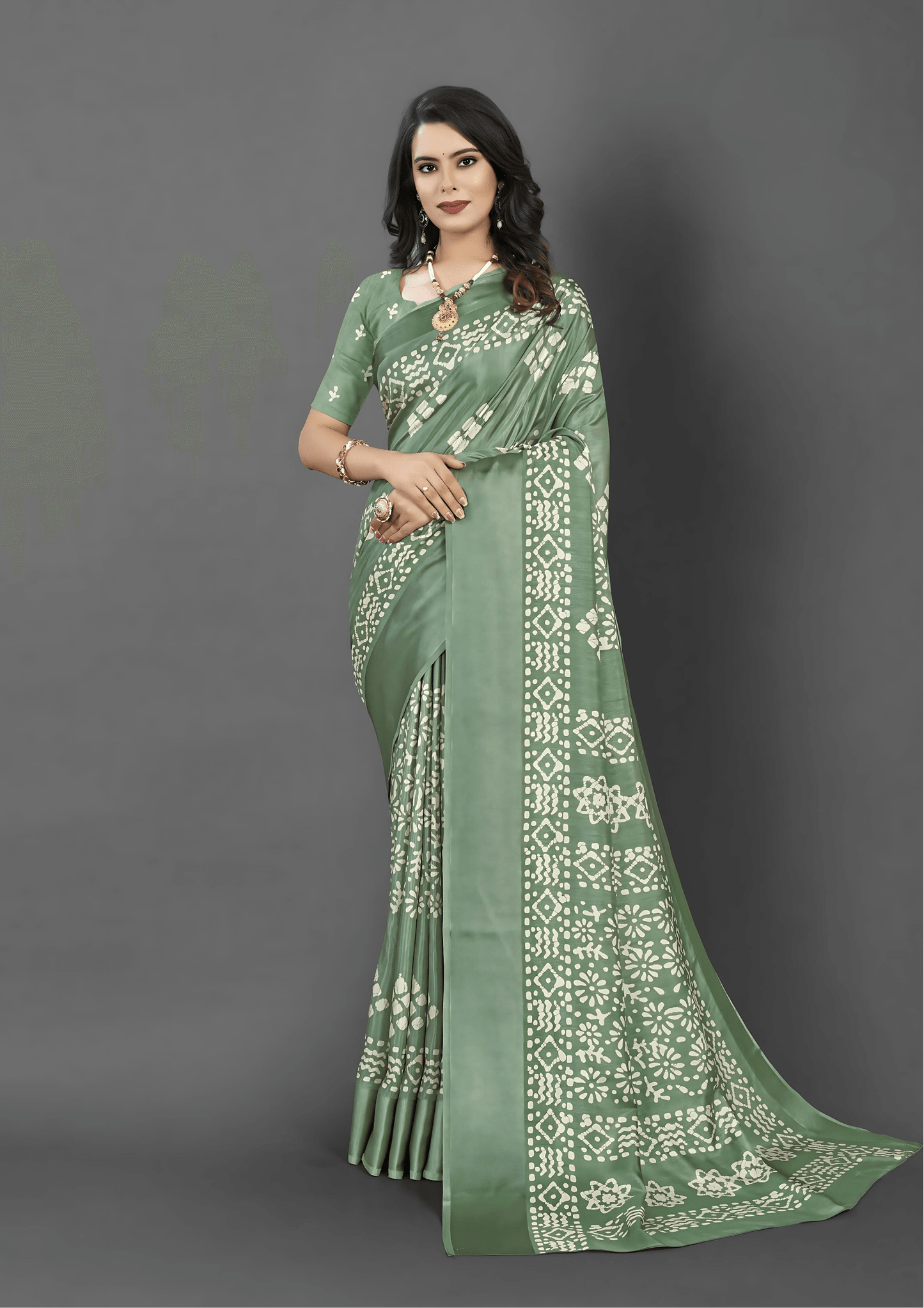 Saree Green Dola Silk Saree - SaviDurga