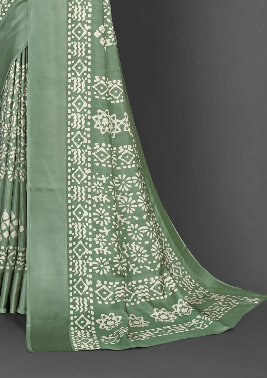 Saree Green Dola Silk Saree - SaviDurga