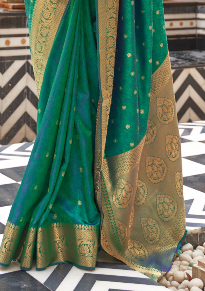 Green Pure Kanjivaram Silk Saree