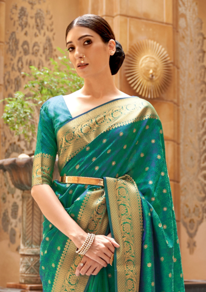 Green Pure Kanjivaram Silk Saree