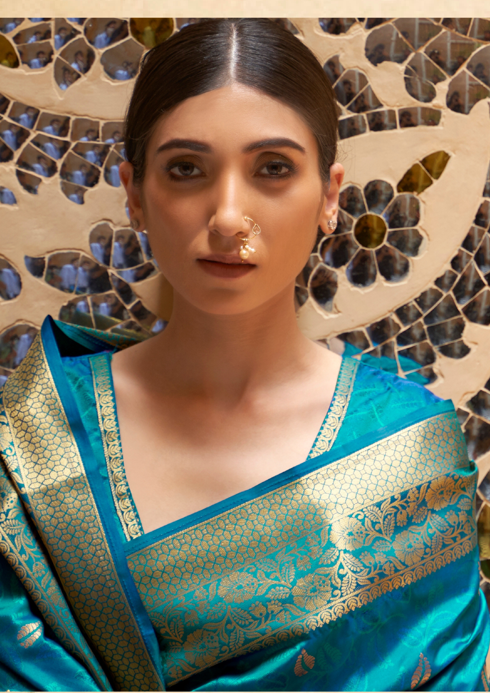 Blue Pure Kanjivaram Silk Saree