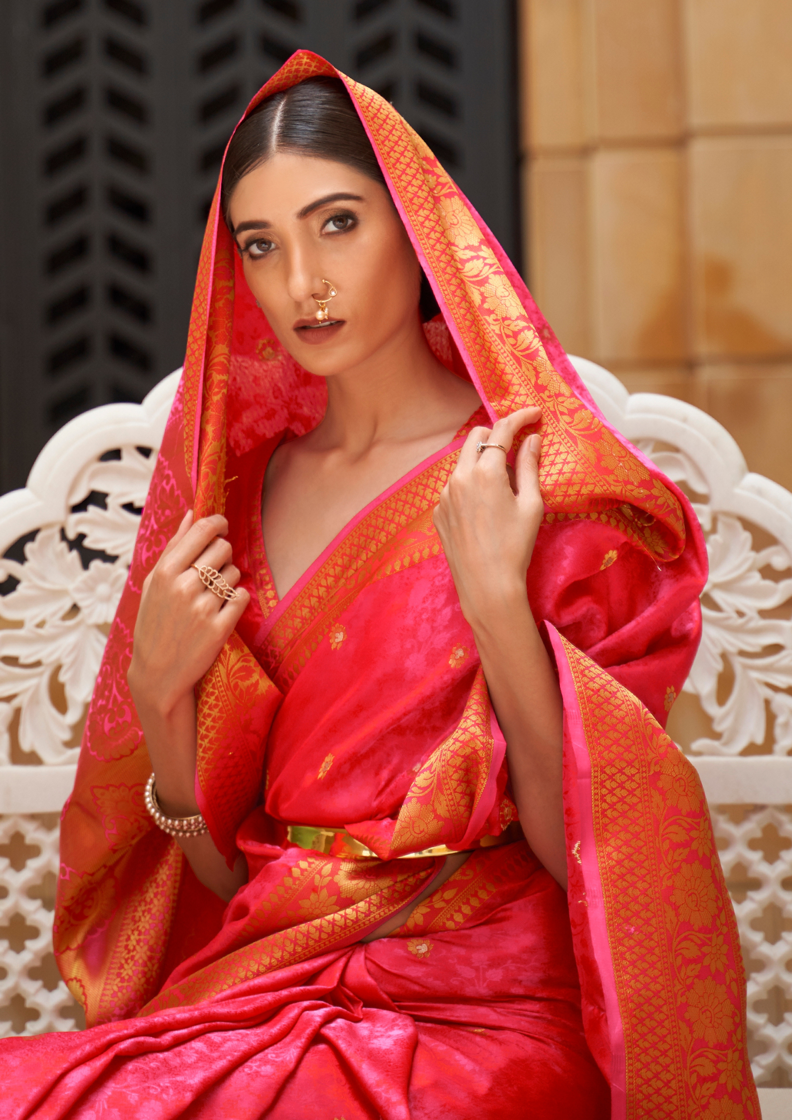 Pink Pure Kanjivaram Silk Saree