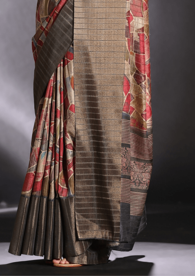 Saree Kotha Jari Multicolor Saree - SaviDurga