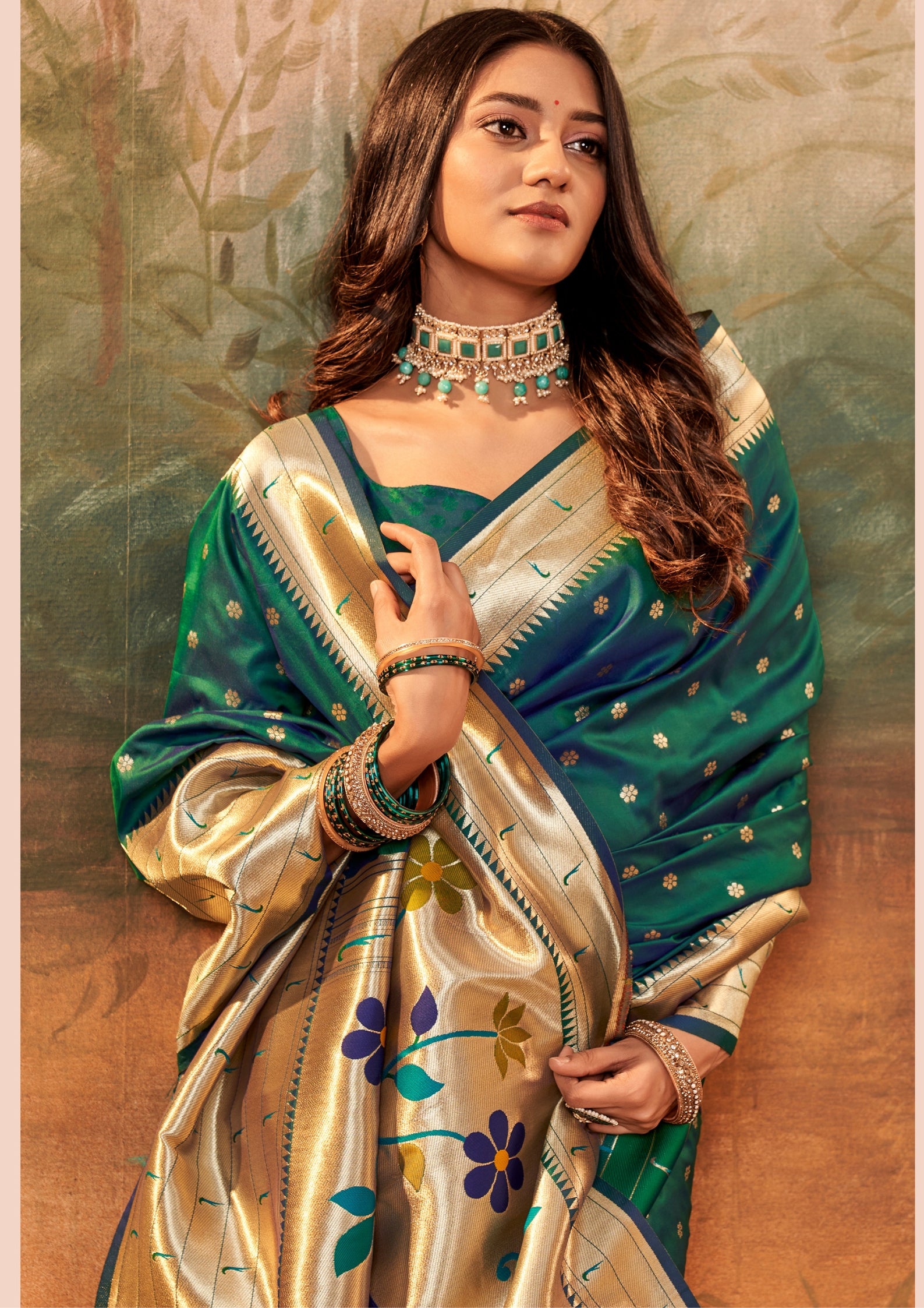 Pure Silk Paithani With Zari Weaving Morpankh Saree