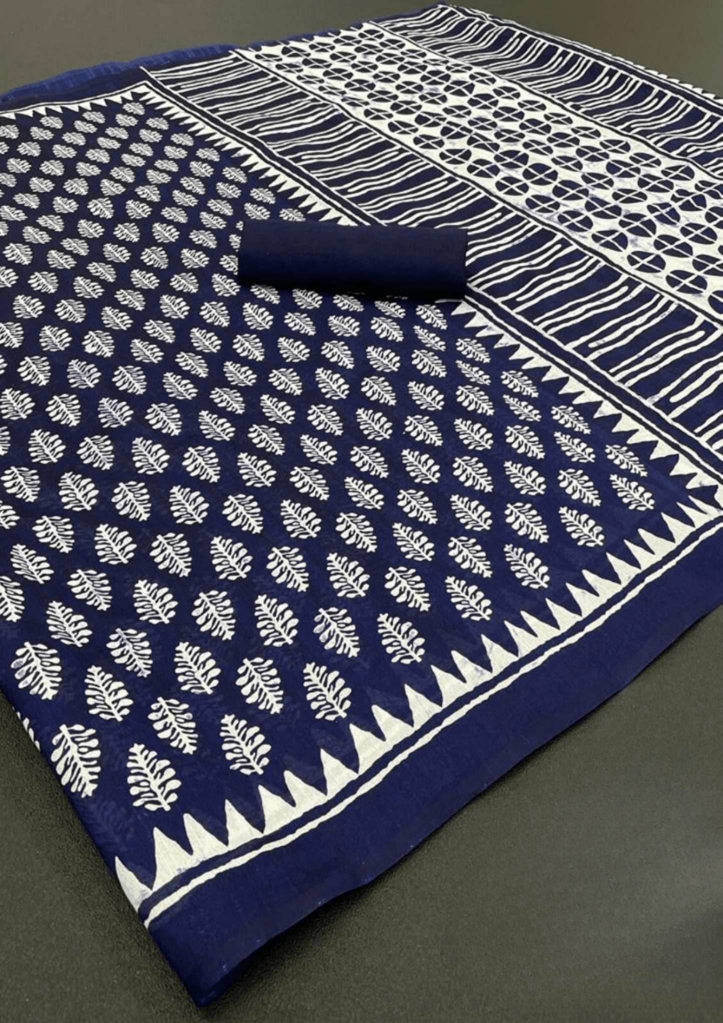 Saree Traditional Navy Blue Saree - SaviDurga