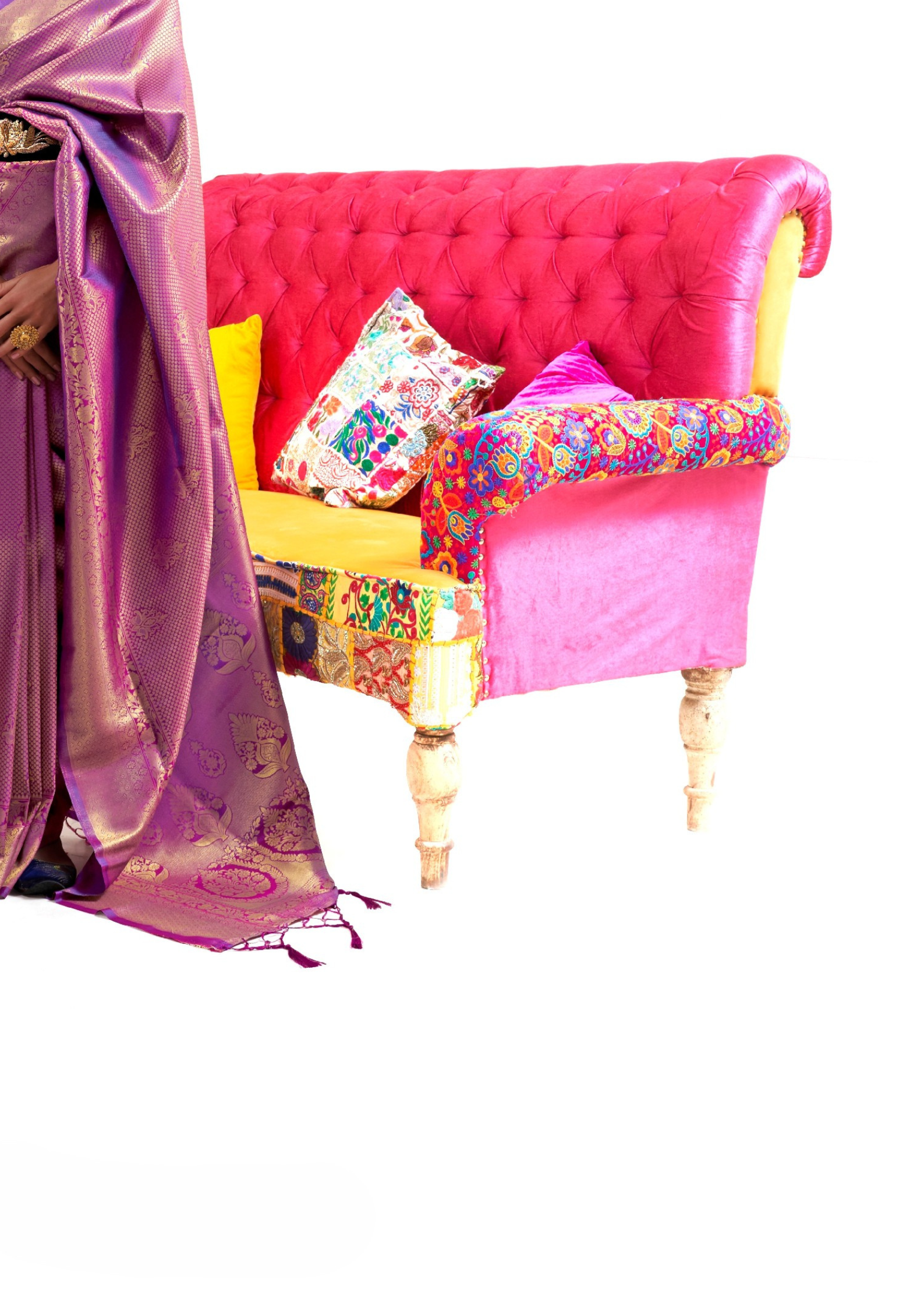 Kanjivaram Purple Handloom Weaving Saree